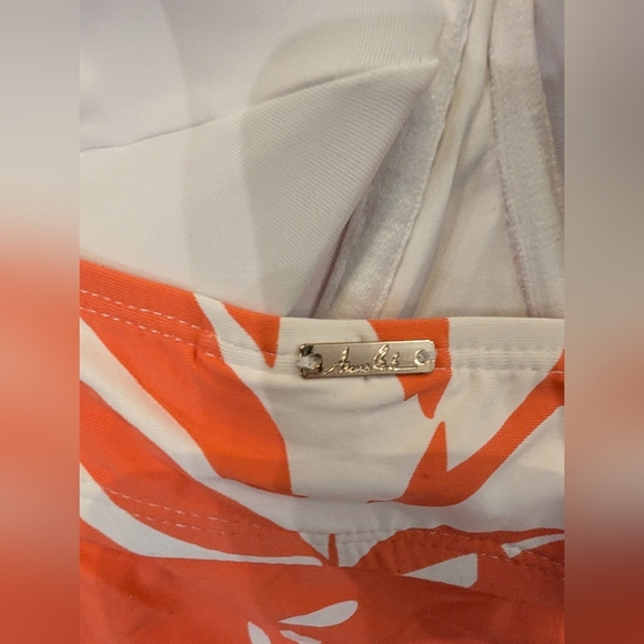 NWT floral Tankini and coral convertible swim bottom Anne Cole size 22W or 24W - Picture 15 of 15